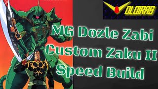 Master Grade Dozle Zabi Custom Zaku II Speed Build [upl. by Yesdnik772]