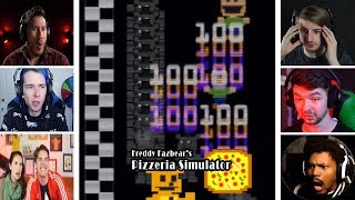 Lets Players Reaction To Freddy Fazbears Pizzeria Simulator Glitching Out  Fnaf 6 [upl. by Bahe]