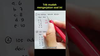 Ternyata Matematika Mudah maths trikmatematikacepat mathematics trikmatematika [upl. by Negaem]