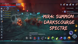 MIR4 Summon Forsaken Badge of Black Army Darkscourge Spectre with clanmates [upl. by Pietrek328]