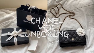 CHANEL🪞샤넬 첫오픈런 성공후기✨ㅣ샤넬 클래식woc 언박싱👜ㅣwoc 체인쇼트너밑판ㅣwoc금장 은장ㅣ샤넬 롯본신본 후기 [upl. by Sirtimid]