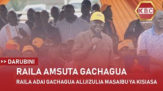 Raila adai Gachagua alijizulia masaibu ya kisiasa [upl. by Naldo]