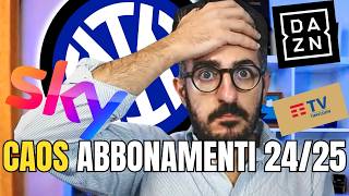 Come vedere TUTTE le partite dellInter e quanto costano gli abbonamenti tv 2024 2025 [upl. by Noid123]