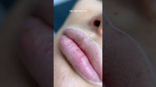 Semipermanent lip color enhancement lipcolor tutoriallips videoviral [upl. by Ewnihc]