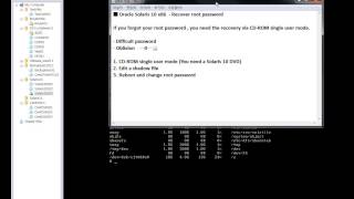 Oracle Solaris 10 x86  Recover root password [upl. by Sebastiano]