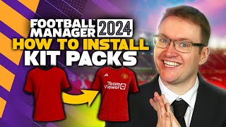 FM24 2D3D Kit Pack Install Guide  How to get real kits into Football Manager 2024 [upl. by Angil]