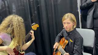 Jamming  Tal Wilkenfeld amp Saxon Weiss guitar at NAMM SHOW 2024 [upl. by Noffihc694]