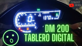 Tablero digital para la dm 200 Review 💡🔥🏍️ [upl. by Okemak]