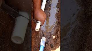 Municipal water pipeline repair  PVC pipe To CPVC pipe connection shorts [upl. by Amelita]