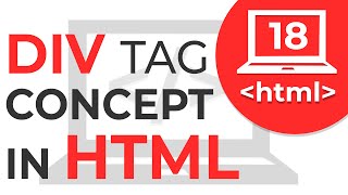 18 Div tag in HTML  How div tag works  Learn HTML  HTML Tutorial [upl. by Nylirak]