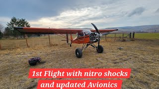 First flight after nitro shock suspension and avionics upgrade Not a KitfoxNot an Avid [upl. by Liarret316]