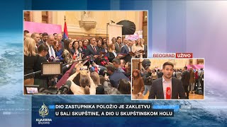 Burna polusatna konstituirajuća sjednica Skupštine Srbije [upl. by Soracco]