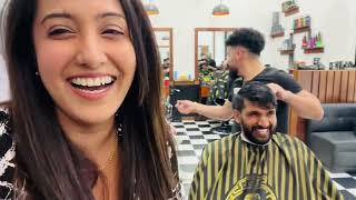 සංගීත් තට්ටේ ගාන්න ගියපු දවස😱💇New haircut 🤦🏻‍♀️ Sangeeth Dini Vlogs aussielife [upl. by Krute]