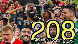 The 208 Greatest Rugby Moments of 2023 [upl. by Ahsinid]