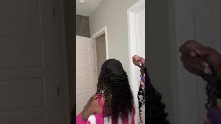 Quick weave over locs braids [upl. by Haleemak566]