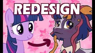 I Redesign The Mane Six My Little Pony Speedpaint [upl. by Yonita]