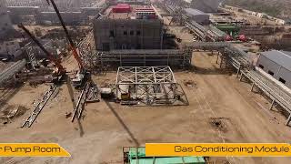 Construction of Combined Cycle Power Plant 1223 MW construction powerplant concrete pakistan [upl. by Nillek]