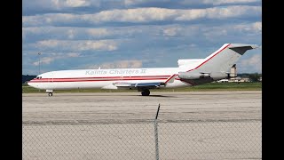 Kalitta 727 take off YIP [upl. by Nalek]