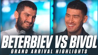 Artur Beterbiev amp Dmitry Bivol Take Center Stage  GRAND ARRIVAL HIGHLIGHTS [upl. by Janicki]