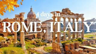 Rome Italy 2024  Things to do in capital city of Italy  4 Day Itinerary [upl. by Gris]