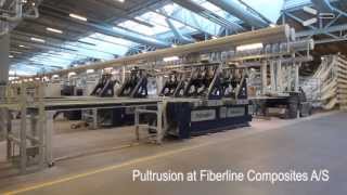 Pultrusion at Fiberline Composites AS [upl. by Joappa]