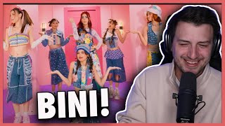 BINI  Salamin Salamin Official Music Video REACTION [upl. by Aisauqal491]