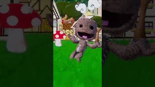 sackboy eats weird chips littlebigplanet memes playstation gaming [upl. by Annaer]