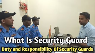 Basic Training Of Security Guard  What Is Security Guard  Security Guard ka Kham kay hota hay [upl. by Lrig]