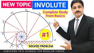 HOW TO DRAW INVOLUTE OF CIRCLE  ENGINEERING GRAPHICS AND DRAWING TIKLESACADEMYOFMATHS [upl. by Bria467]