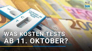 Was kostet ein CoronaSchnelltest ab 11 Oktober Stand 08102021 [upl. by Ahsikit]