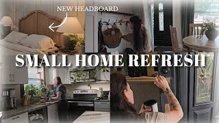 Home refresh on a budget Budget friendly home updates  New headboard and home projects [upl. by Eiznyl263]