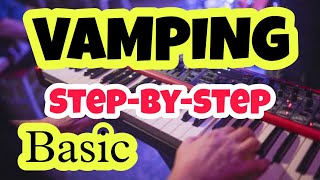 VAMPING  Basic Level  Tutorial Step by Step Explained in Keyboard  TPM Songs Vamping [upl. by Eirruc]