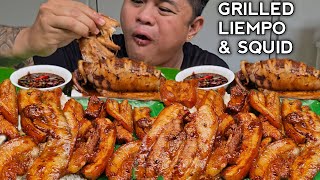 GRILLED LIEMPO  GRILLED SQUID  MUKBANG WITH RECIPE  MUKBANG PHILIPPINES [upl. by Truc]