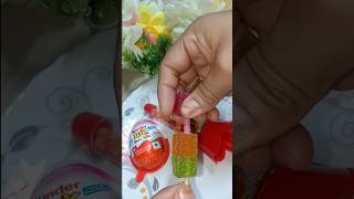 Kinder Joy Box With Lotte Jellies And Umbrella Gems Chocolate Popsicle 🍡shorts shortsviral viral [upl. by Drisko]