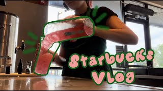 STARBUCKS VLOG  make drinks with me [upl. by Schultz]