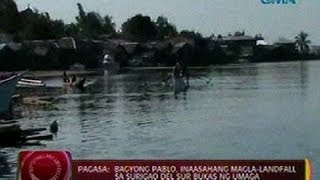 24 Oras PAGASA Bagyong Pablo inaasahang maglalandfall sa Surigao del Sur bukas ng umaga [upl. by Chappie]