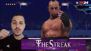 DEFENDIENDO THE STREAK EN WWE 2K24 [upl. by Casie]