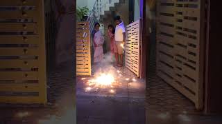 Happy deepawali diwali celebration crackers couplegoals festivaloflights [upl. by Esinrahc]