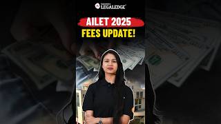 AILET 2025 Application Form Fees Breakdown ailet2025 [upl. by Nylirem]