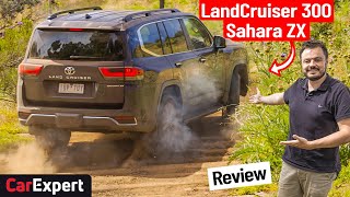 2022 Toyota LandCruiser Sahara ZX onoffroad review inc 0100 300 Series [upl. by Nahtad]