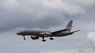 RNZAF Boeing 757 Landing Auckland New Zealand February 25 2021 [upl. by Lerrad]