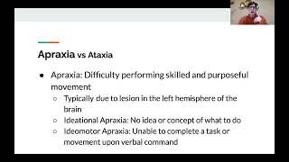 Movement Disorders Following A Stroke Ataxia and Apraxia [upl. by Anjanette441]