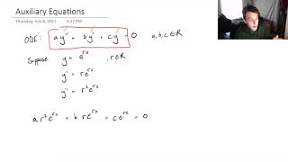 Solving ODEs with an Auxiliary Equation Differential Equations [upl. by Eirtemed812]