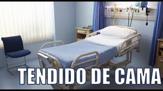 ¿COMO HACER EL TENDIDO DE CAMA HOSPITALRIA  Paso a paso [upl. by Anirhtak]