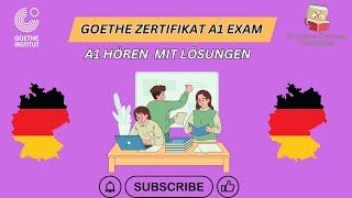 Goethe Zertifikat A1🎧 Hören Modelltest Paper mit Lösungen  best practice video for listening [upl. by Elik]