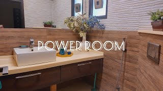 Powder room cleaning and organizing Stay at home moms routinehome [upl. by Shapiro]