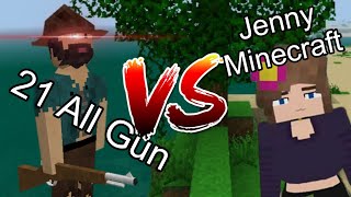 21 All Gun VS Jenny Minecraft  Survivalcraft 2 Minecraft [upl. by Lorraine]