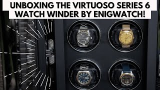 Unboxing the Automatic Watch Winder Case VIRTUOSO™ Series 6 by EnigWatch [upl. by Wilkie]