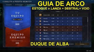 GUIA DE ARCO  ESTOQUE LANZA DESTRAL VOID  NEW WORLD AETERNUM [upl. by Nonnaehr]