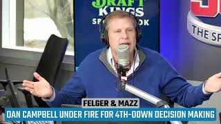 FELGER Analytics Behind Lions 4thDown Decisions  Felger amp Mazz [upl. by Jelle259]